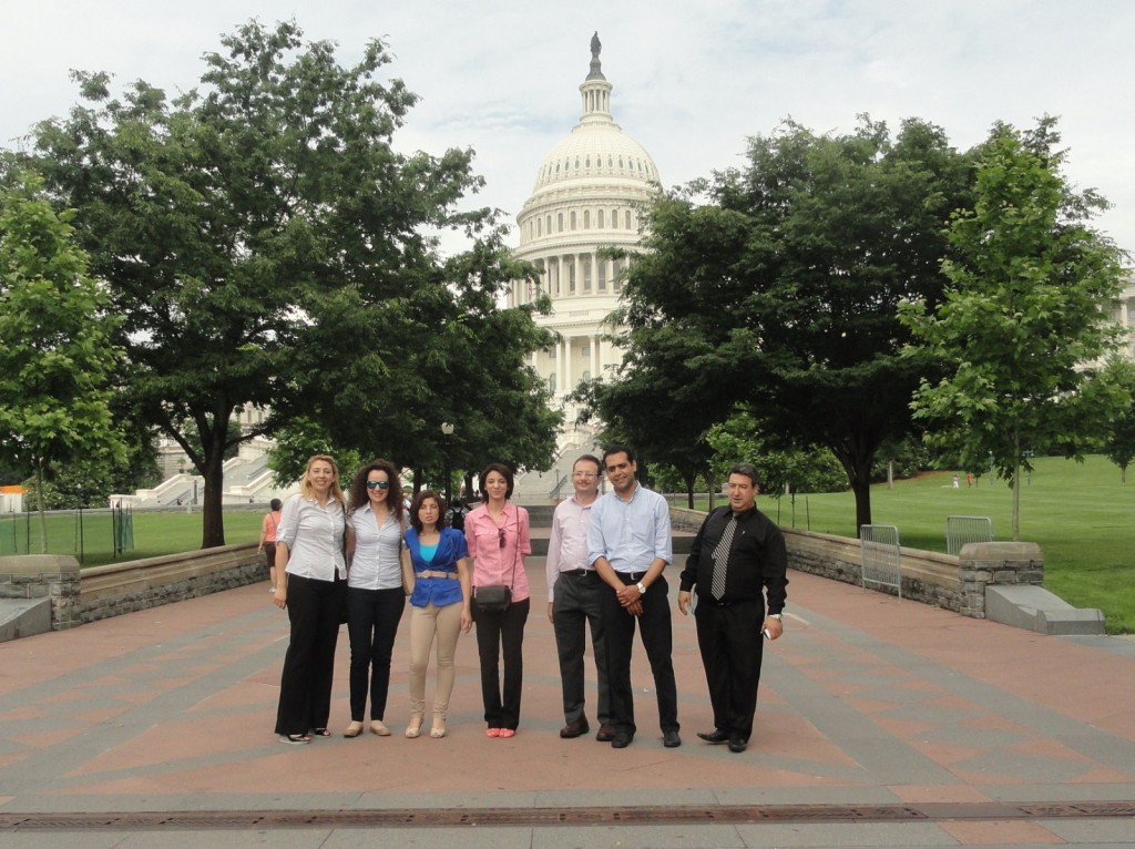 Some of Our Fellows on the Lawn of the Capitol Building