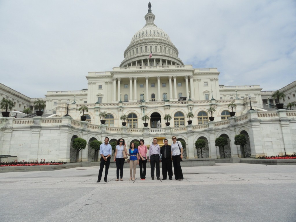 In Front of the Capitol Building